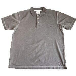 Wrangler Hero Shirt Mens Large Beige Polo Pullover‎ Casual 100% Cotton